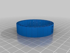 name bracelet bracelets customized 3d print model - Mito3D