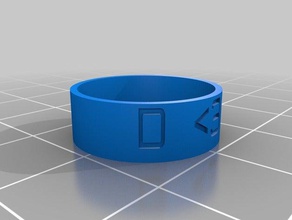 &lt3 les anneaux personnalisé 3d print model - Mito3D