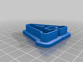 alfabeto del cortador de la galleta otros paramétrico 3d print model - Mito3D