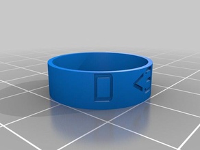 &lt3 2 anéis personalizado 3d print model - Mito3D