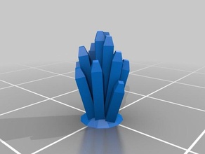 mega cristais adereços personalizado 3d print model - Mito3D