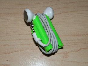 iphone standard earbud wrap pre-iphone 5 audio 3d print model - Mito3D