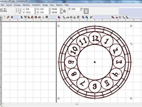 affichage du cadran graveur laser cnc plasma 2d art torchmate le visage de l'horloge 3d print model - Mito3D