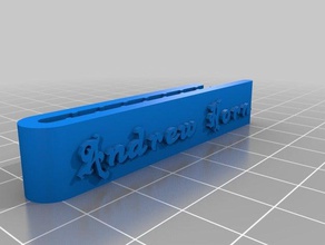 andrews tie clip accessories customized 3d print model - Mito3D