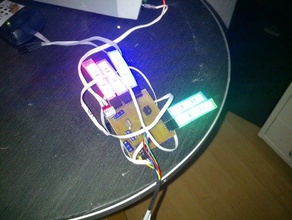 luz hub 5x rgb stripe controlador de ir-receptor eletrônica arduino atmega led 3d print model - Mito3D
