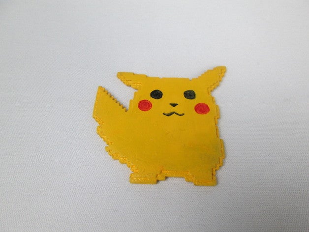 8-bit pikachu andere wgss 3D print model - Mito3D