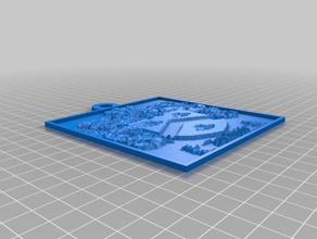 crest 2d sanat özelleştirilmiş 3d print model - Mito3D