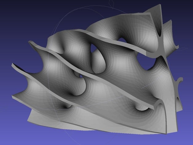 twisted minimal yüzey matematik sanat 3D print model - Mito3D