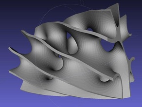 twisted minimal surface math art 3d print model - Mito3D