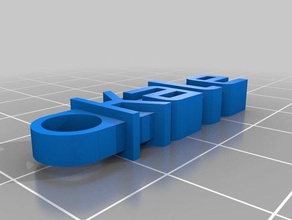 kale Anahtarlık organizasyon özelleştirilmiş 3d print model - Mito3D