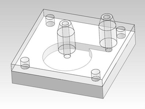 fluidic vortex diode other fluerics fluidics water zobel 3d print model - Mito3D