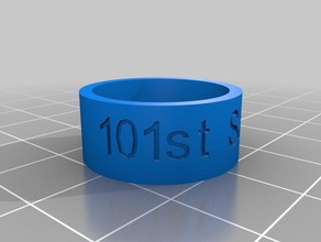 101st scouts rings customized 3d print model - Mito3D