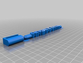angelina word pen office customized 3d print model - Mito3D