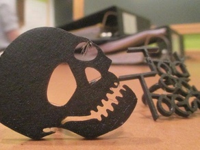 grinning skull ring rings 3d print model - Mito3D