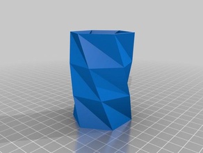 gmh39 twisted vase 2 decor customized 3d print model - Mito3D