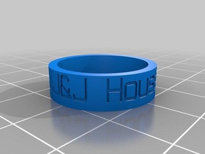 jules anillo los anillos personalizado 3d print model - Mito3D