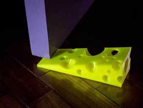 cheeze puerta-stop de los hogares el queso tope la puerta 3d print model - Mito3D