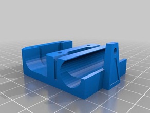 modifizierte x-Schlitten Düsen-Montage 3d Drucker Teile fix der reprappro huxley upgrade 3d print model - Mito3D
