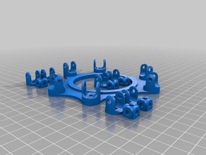 stewart plate-forme la robotique 3d print model - Mito3D