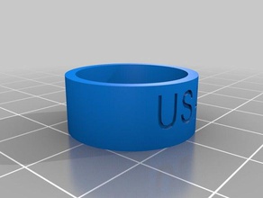 usa ring rings customized 3d print model - Mito3D