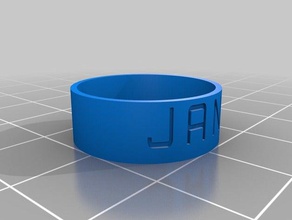 jana anello anelli personalizzato 3d print model - Mito3D