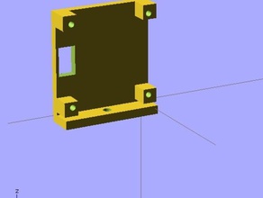 pz0420 Kamera-Montageplatte rc Fahrzeuge batbone board-Kamera flitetest fpv lumineer qav500g 3d print model - Mito3D