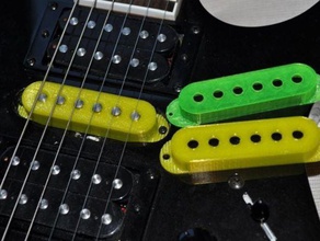 singlecoil de retirada cap imprimir a sua cor favorita outros violão música pick-up single-coil 3d print model - Mito3D