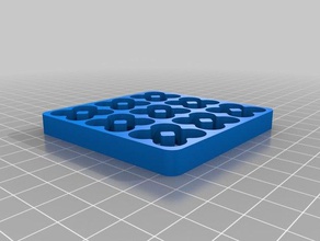 soporte pilas 3x3x4 organization customized 3d print model - Mito3D