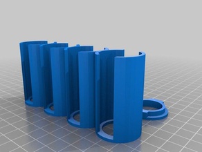 my customized parametric coin storage tubes cap now mexican pesos organization 3d print model - Mito3D