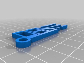 dante llaveros personalizado 3d print model - Mito3D