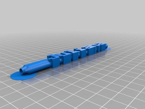 juliana customized bic word pen office 3d print model - Mito3D