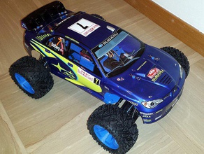 thunder tiger coque mont openrc 110 4wd truggy véhicules 3d print model - Mito3D