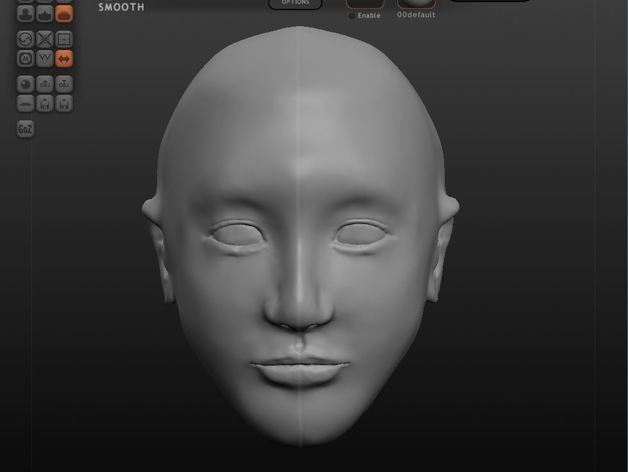 human head sculptures 3D print model - Mito3D
