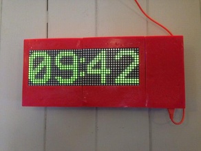 case pong clock household arduino freetronics instructables openscad 3d print model - Mito3D