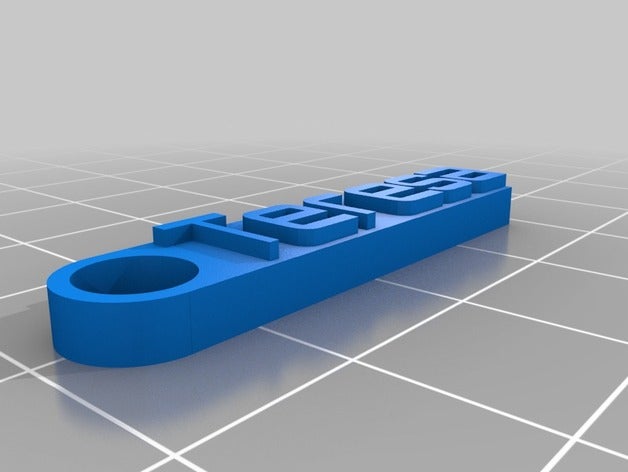 mon message personnalisé keychain organisation 3D print model - Mito3D