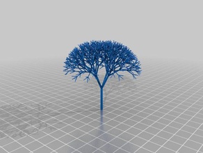 meu personalizados recursiva de árvore matemática arte 3d print model - Mito3D