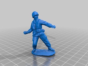 bombacı yeşil ordu asker oyuncak oyun aksesuarlar adam 3d print model - Mito3D