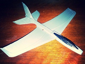 snap zusammen stratos glider - Spielzeug Spiele Flugzeug Fliegen Modell 3d print model - Mito3D
