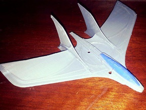stingray super legal e se juntam não cola asa voadora brinquedos jogos de avião planador 3d print model - Mito3D