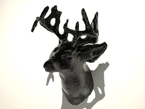 deer two 10mm diameter holes magnets sculptures 3d print model - Mito3D