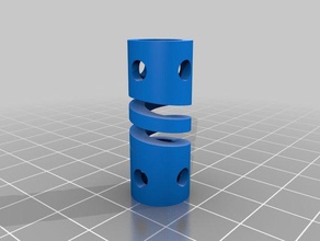 tek1 flessibile accoppiamento elicoidale il fai da te personalizzato 3d print model - Mito3D
