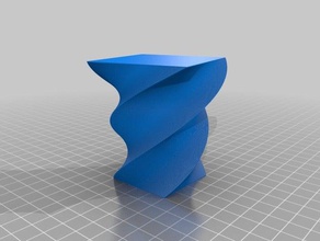 twisty vase decor customized 3d print model - Mito3D