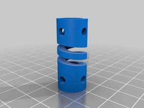tek3 flexible helical Kupplung diy angepasst 3d print model - Mito3D