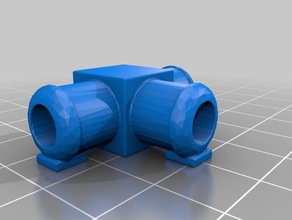 Kupplung flextube 3d Drucker Teile biltema Schlauch mendel prusa 3d print model - Mito3D