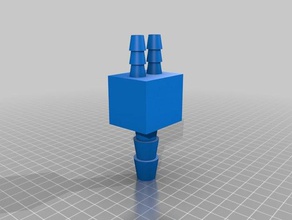 hose barb adapter manifold outdoor garden customizer tubing connector 3d print model - Mito3D