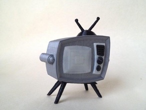 retro television other 1to18scale playset toscale 3d print model - Mito3D