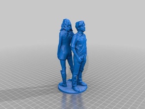 mike gina durchsucht Replikate 3d-scan makerfaire reconstructme scan-a-rama zwei Personen 3d print model - Mito3D