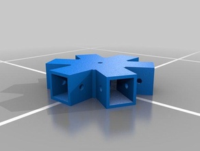 five six spoke hubs buildings structures 3d print model - Mito3D