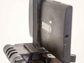 nokia lumia 920 adaptador hama star pro 59 trípode móvil teléfono 3d print model - Mito3D