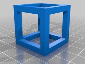 hollow cube 3d printing tests 3d print model - Mito3D
